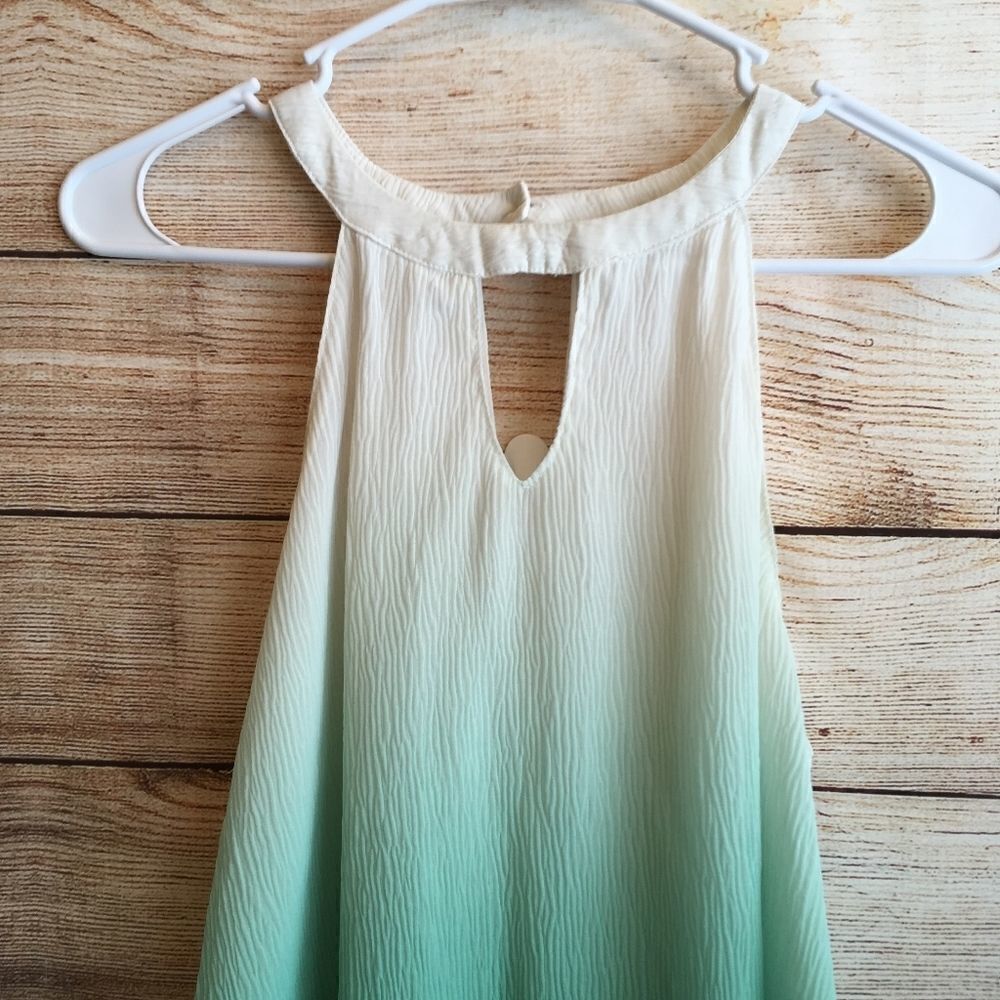 HAYDEN LA CREAM AND GREEN MINI DRESS - Picture 2 of 6